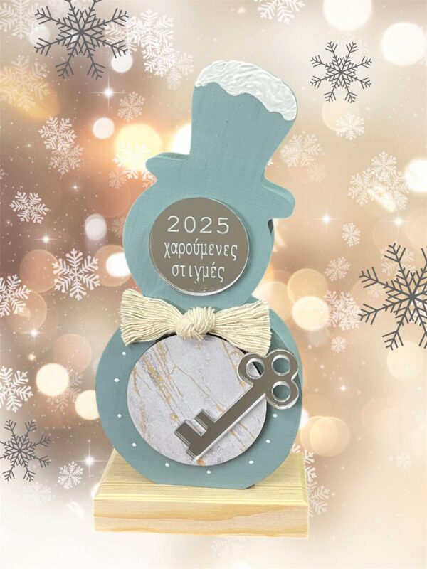 Επιτραπέζιο Γούρι -Χιονάνθρωπος-