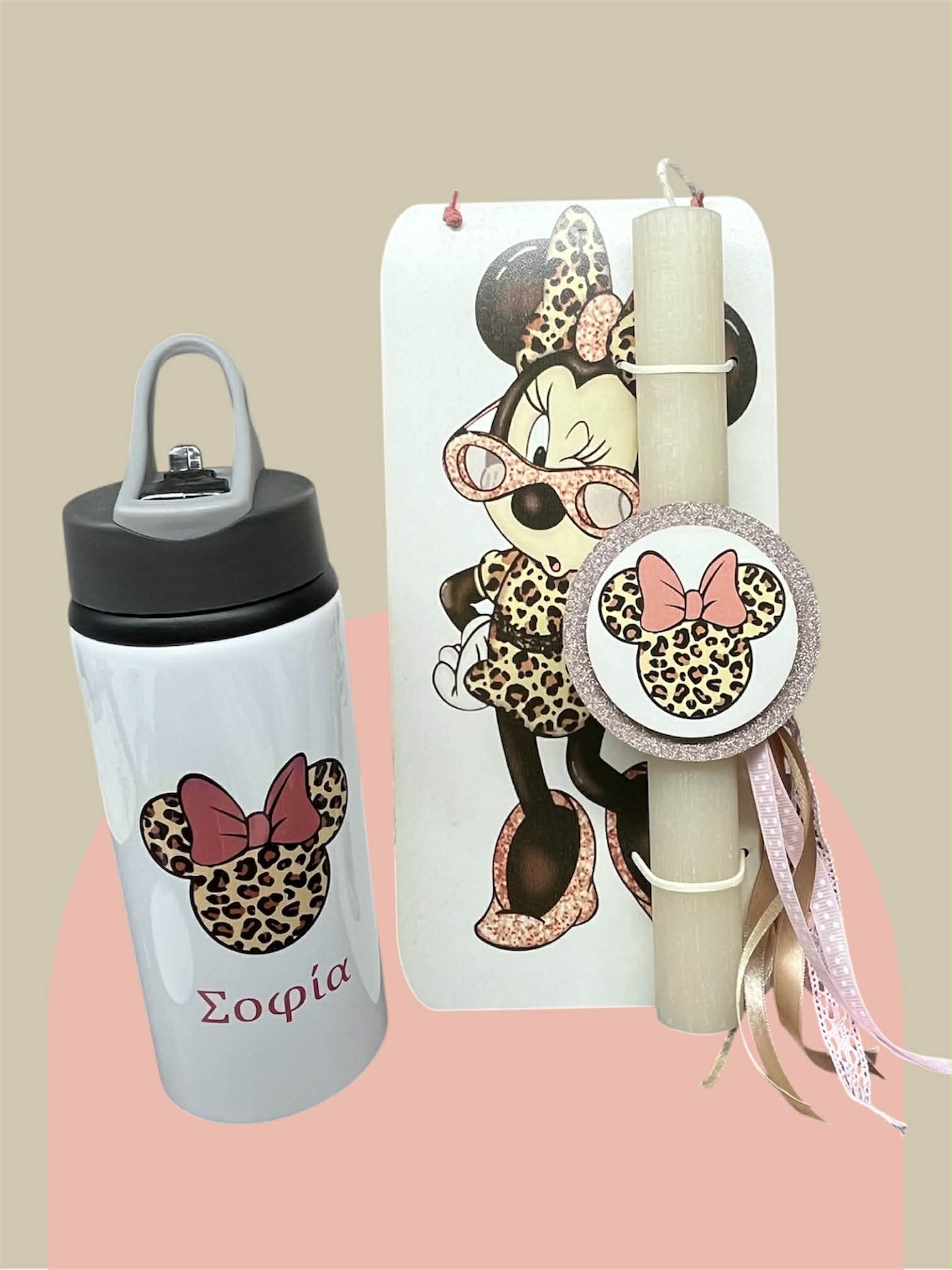 Σετ Λαμπάδα με Παγουρίνο -Glamour Ποντικάκι Μίνι-