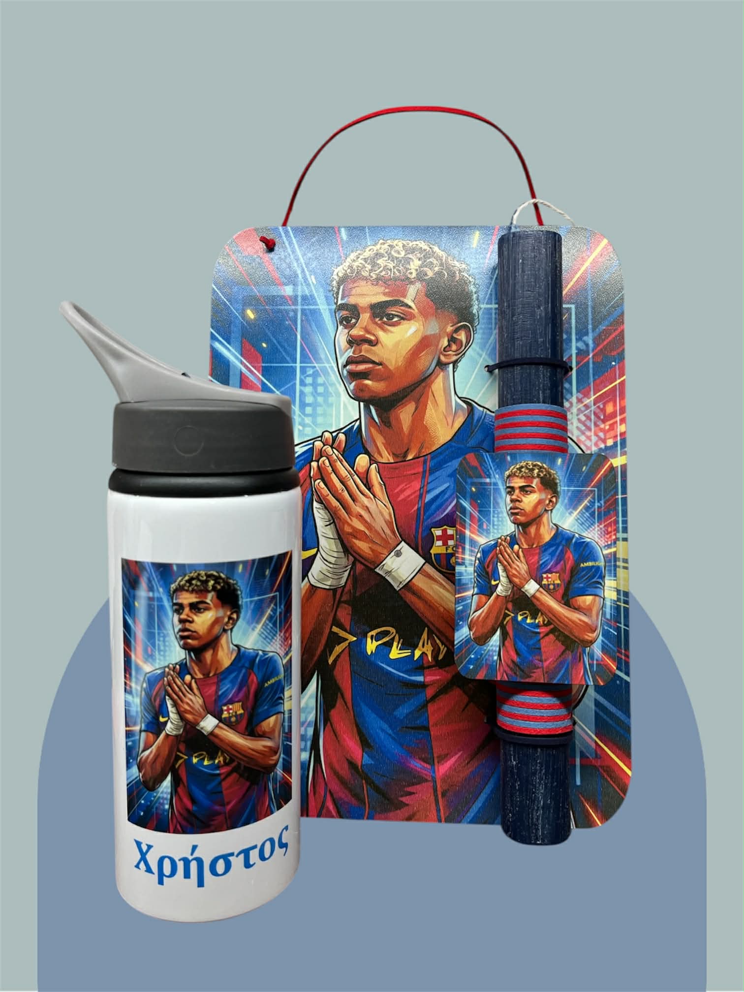 Σετ Λαμπάδα με Παγουρίνο -Γιαμάλ-